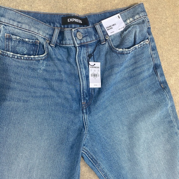 Express Jeans/ Straight ankle High Rise - Picture 4 of 7